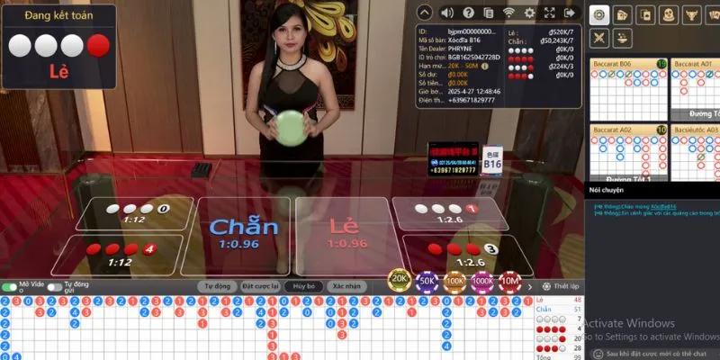 Cần nên chọn bàn phù hợp với những gì mình đang có trong Xóc đĩa