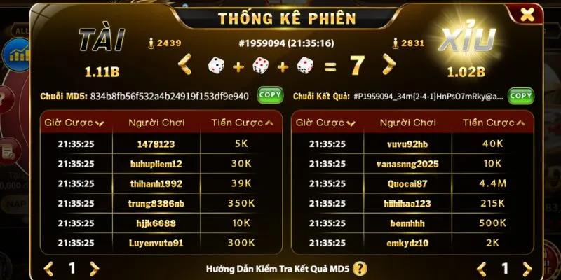 Choang Club hướng dẫn chi tiết cách tham gia Tài Xỉu MD5 cực dễ!