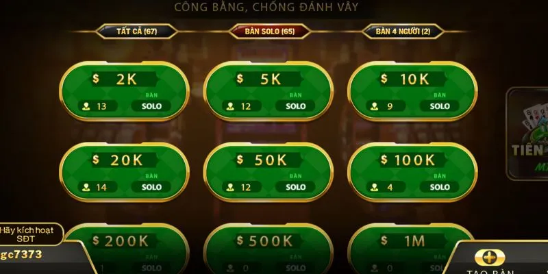 Đăng ký ngay - Trải nghiệm Tiến Lên Miền Nam Choangclub đỉnh cao