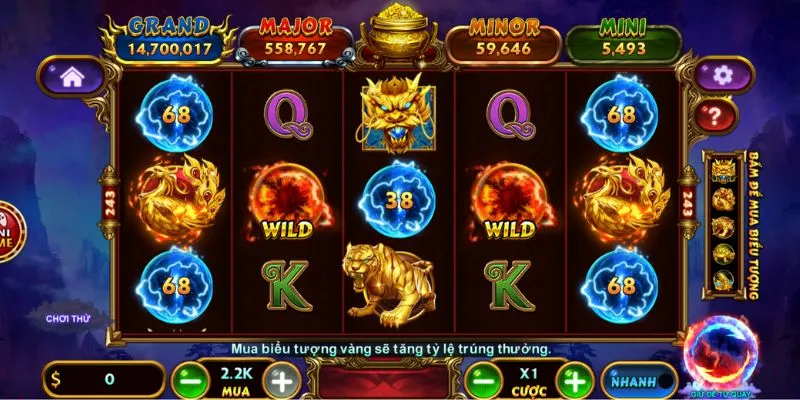 Các tính năng đặc biệt trong Kho Báu Tứ Linh tại Choang Club