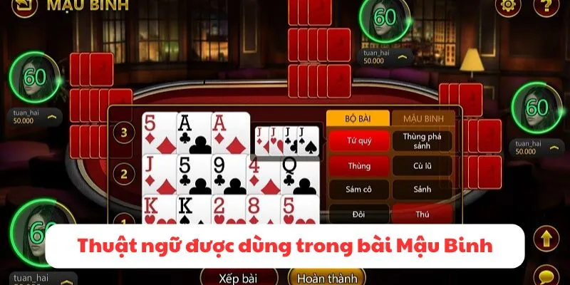 Thuật ngữ được dùng trong bài Mậu Binh